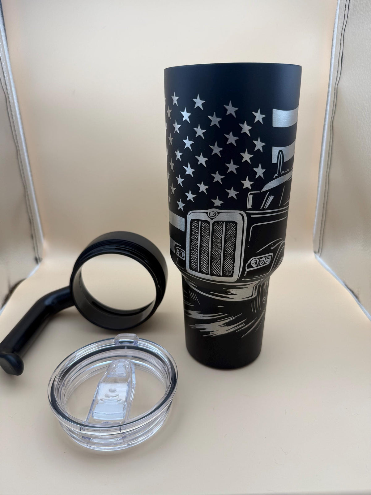 American Flag Trucker Tumbler