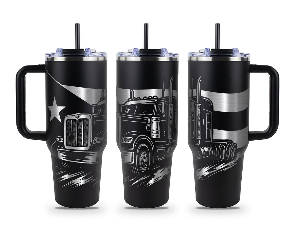 Cuban Flag Trucker Tumbler