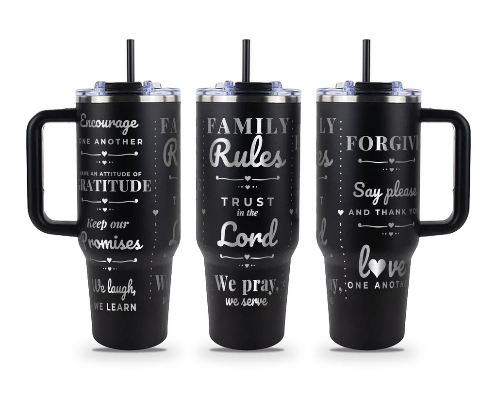Family Rules Tumbler