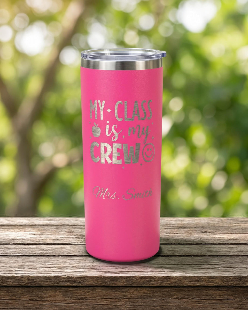 My Class Is My Crew Teacher Tumbler, Personalized