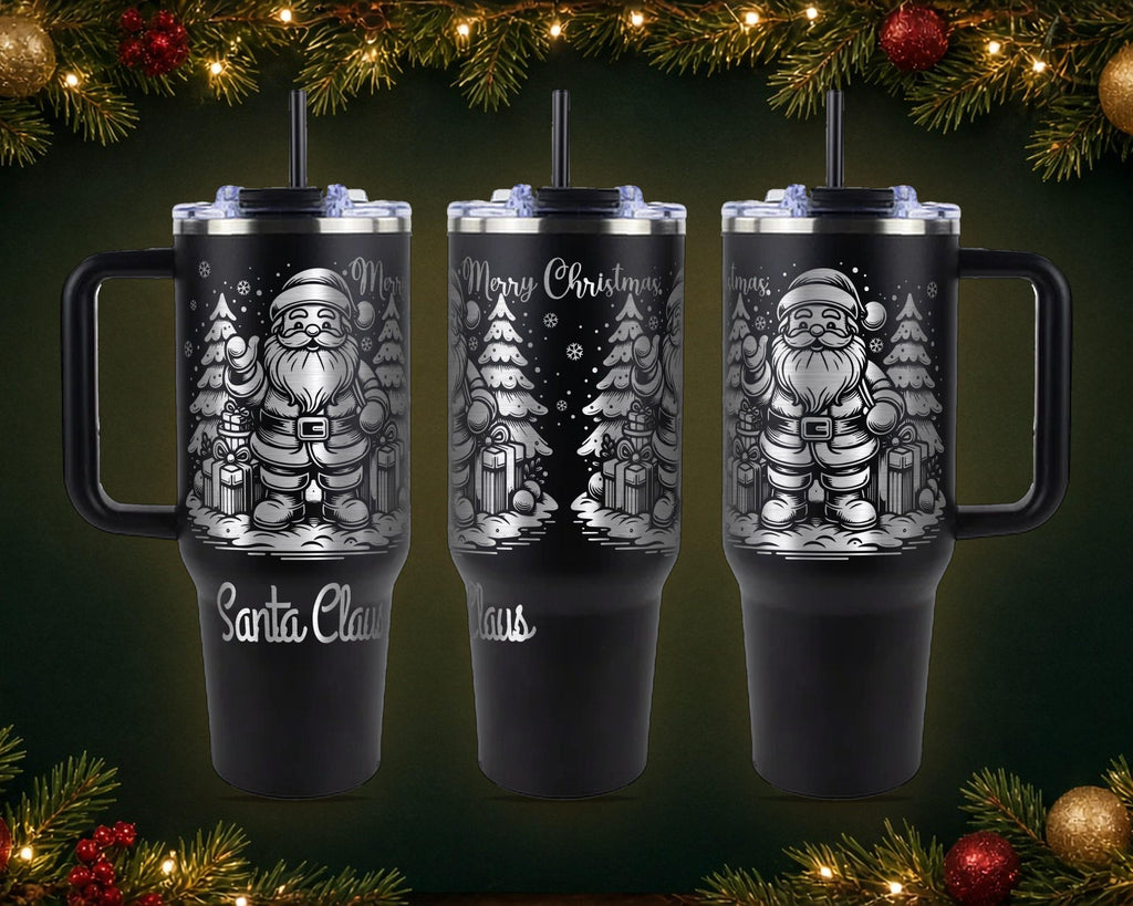 Merry Christmas Santa Tumbler, Personalized