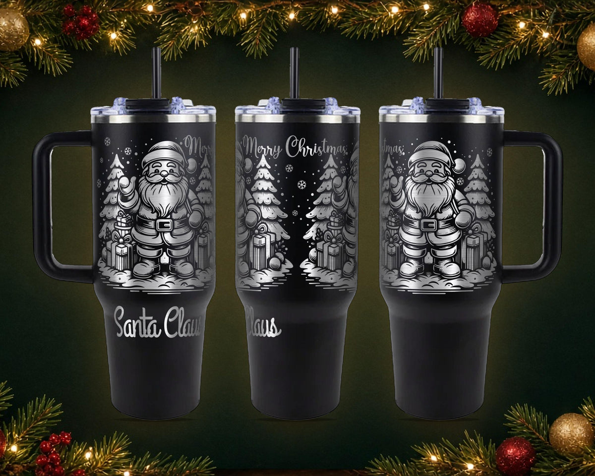 Merry Christmas Santa Tumbler, Personalized
