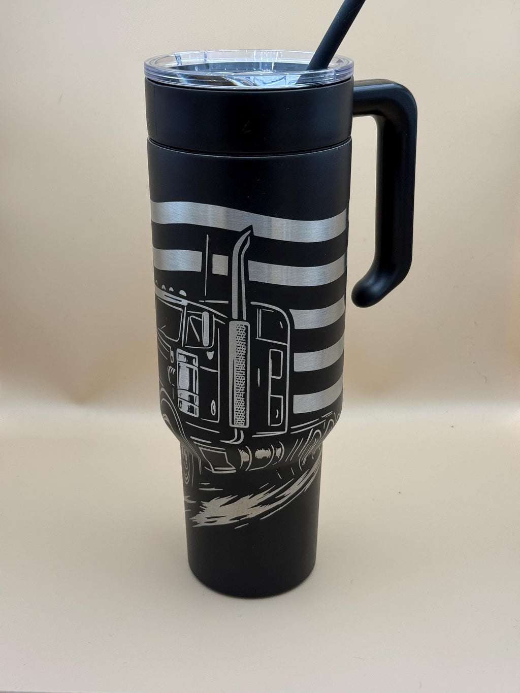 American Flag Trucker Tumbler