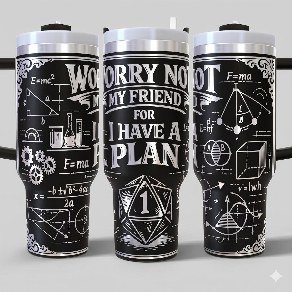I Have A Plan D20 Tumbler