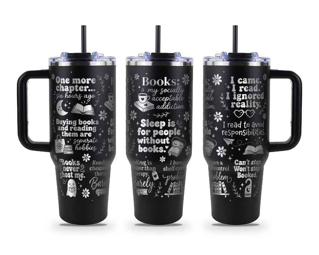 Shelf Control Bookish Sayings Tumbler