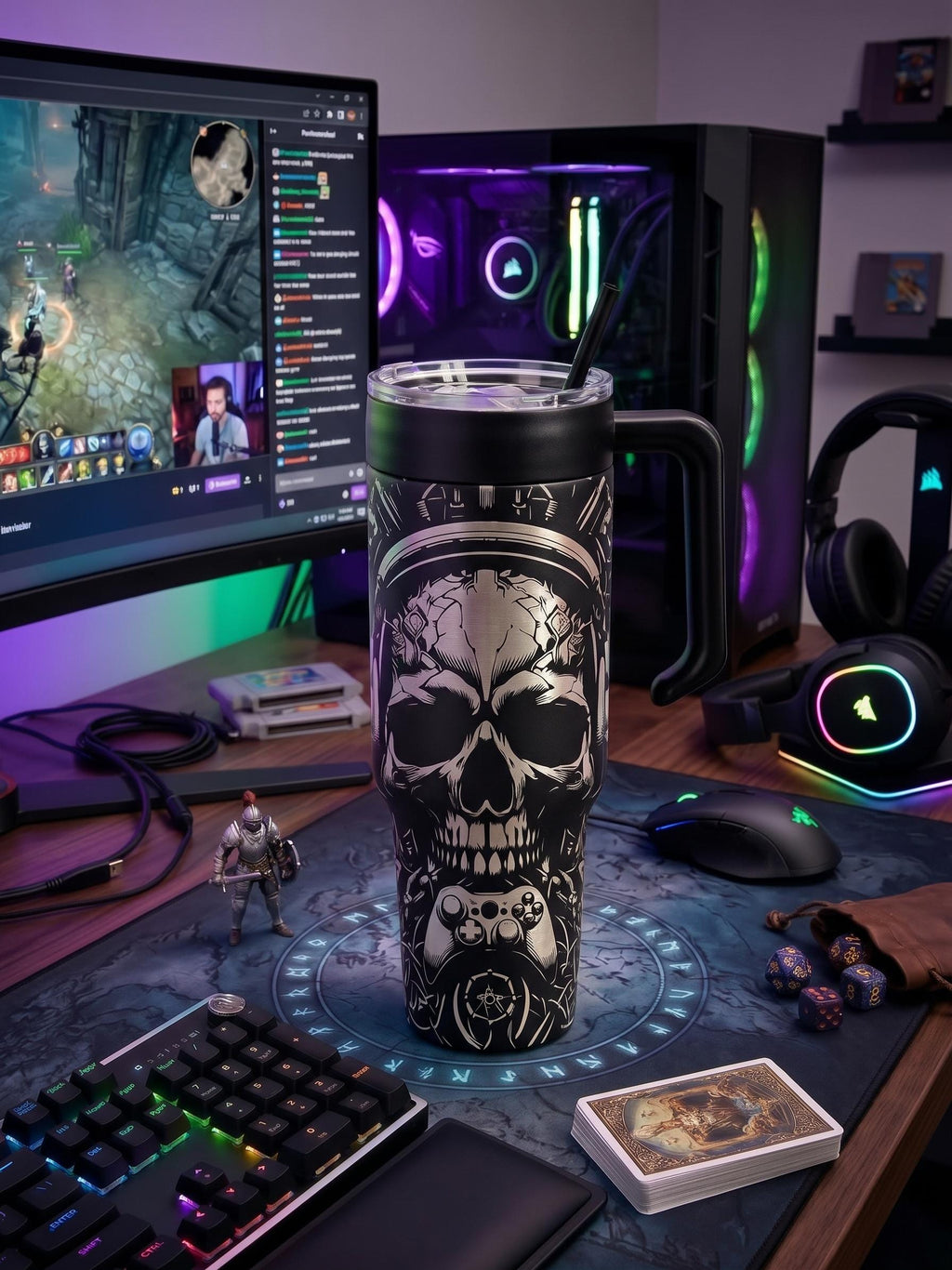 Gamer Skull Tumbler