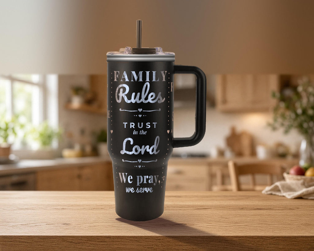 Family Rules Tumbler