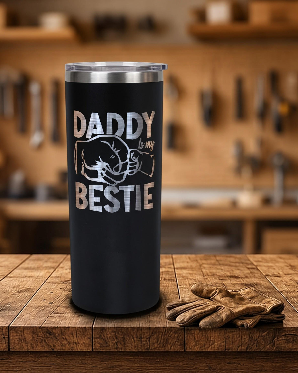 Daddy Is My Bestie Dad Tumbler