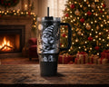 Skiing Gnome Christmas Tumbler, Personalized