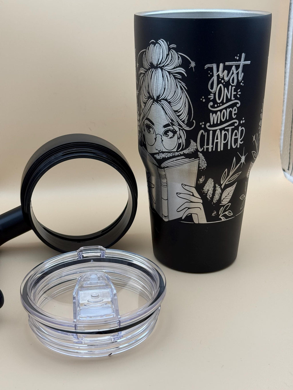Just One More Chapter Tumbler