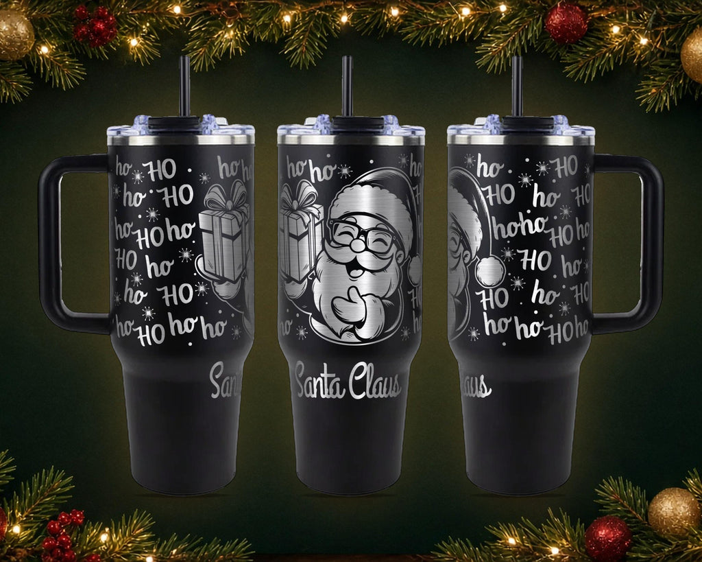 Ho Ho Ho Santa Christmas Tumbler, Personalized