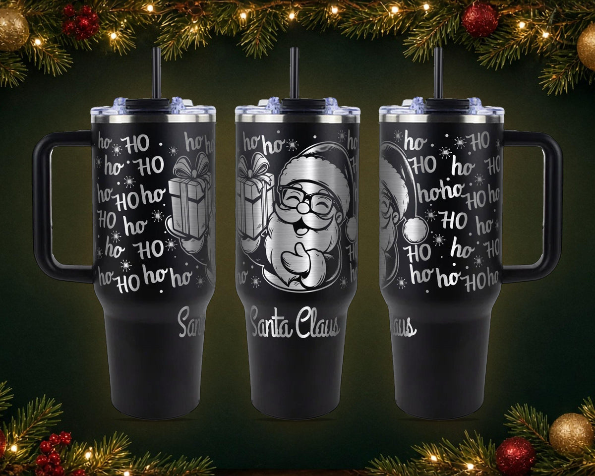 Ho Ho Ho Santa Christmas Tumbler, Personalized
