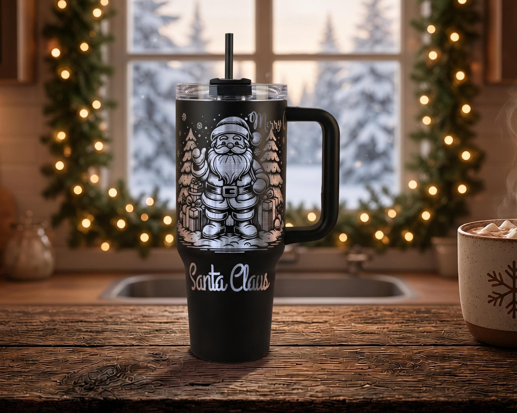 Merry Christmas Santa Tumbler, Personalized
