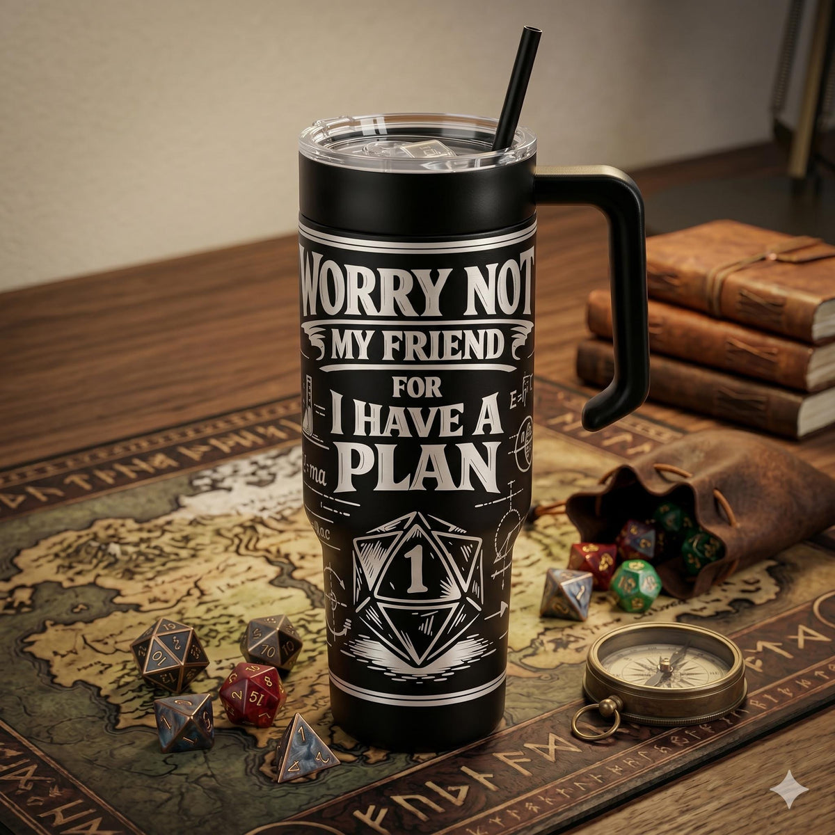 I Have A Plan D20 Tumbler