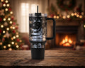 Santa Sleigh Christmas Tumbler, Personalized