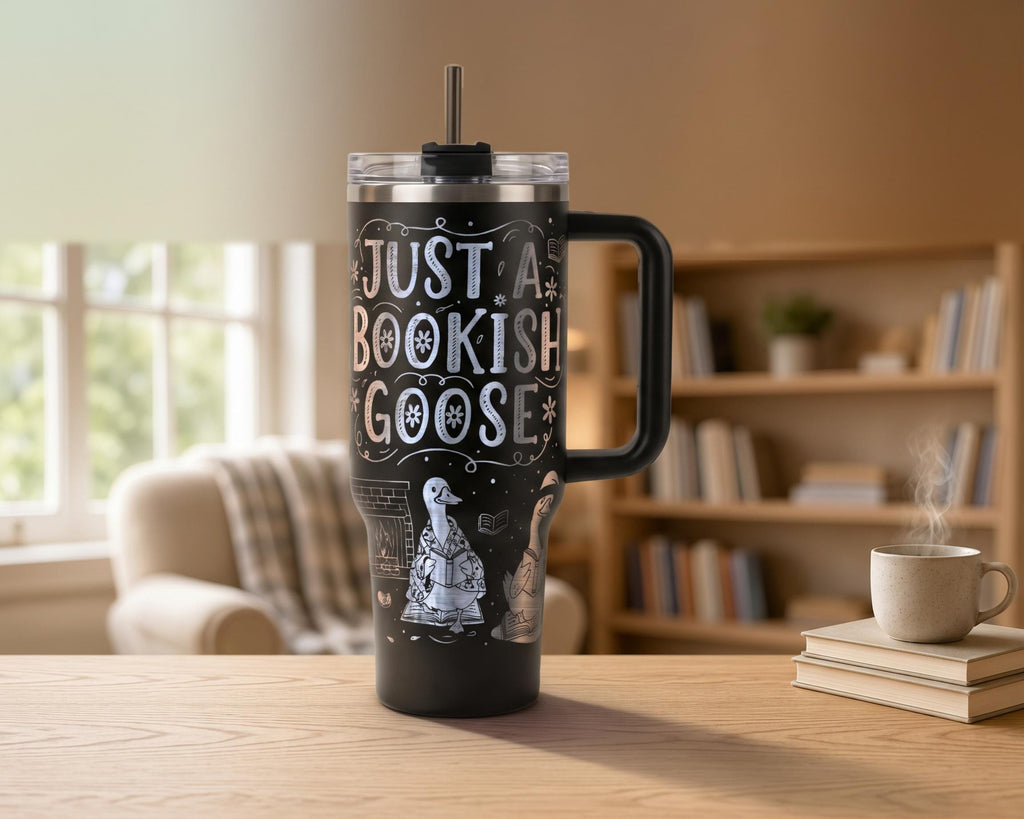 Just a Bookish Goose Tumbler