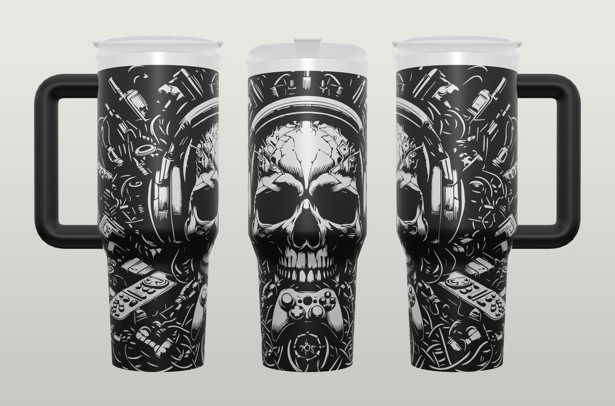 Gamer Skull Tumbler