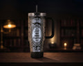 Just One More Chapter Skeleton Library Tumbler