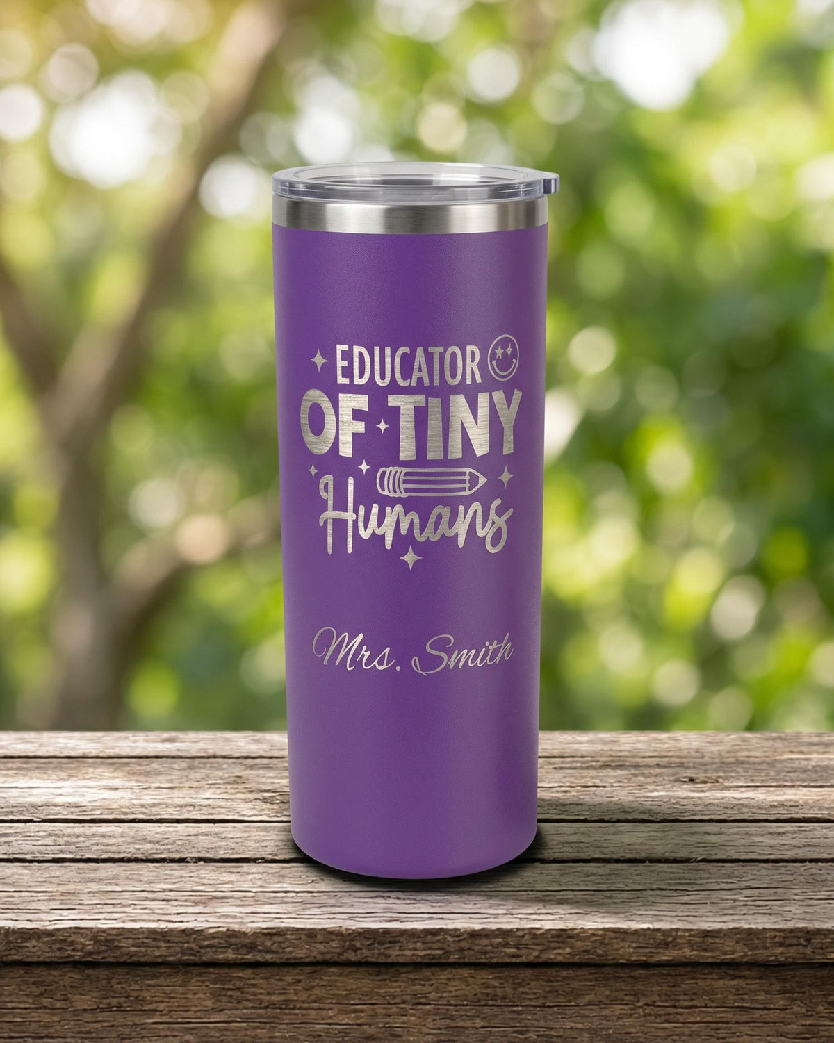 Educator of Tiny Humans Teacher Tumbler, Personalized