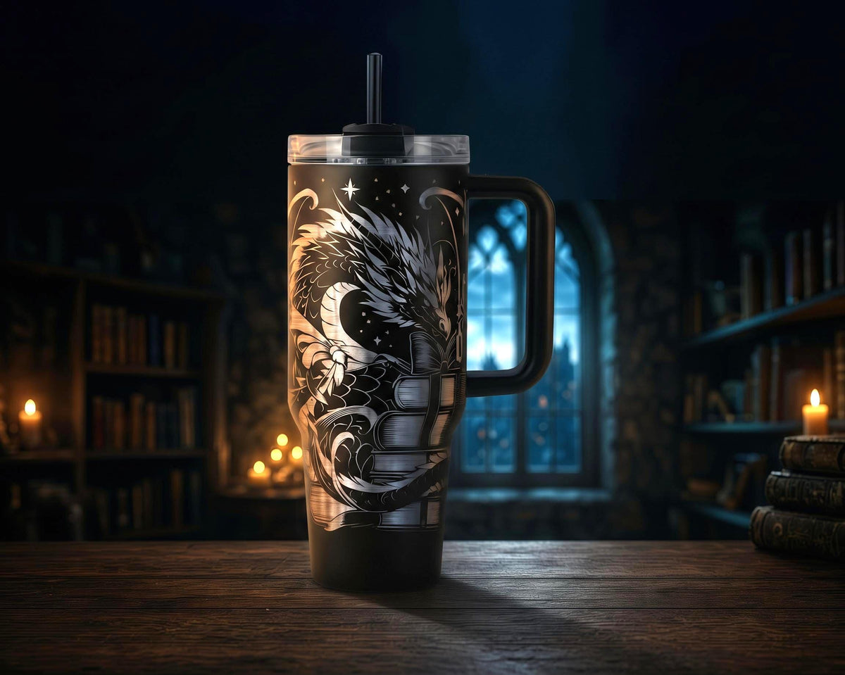Book Dragon Tumbler