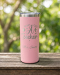A+ Teacher Tumbler, Personalized