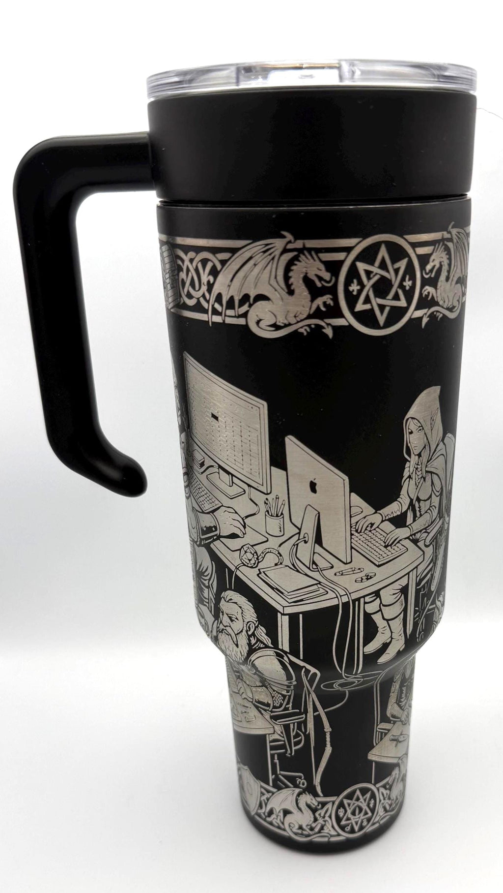 Born to Quest Forced to Work Gamer Tumbler